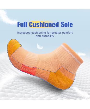 Buy Eksher 10 Pairs Cotton Short Sports Socks - Breathable Running Socks for Men & Women (Size 39-42) - Colorful Anti-Welding Design - Buy Online on GoSupps.com