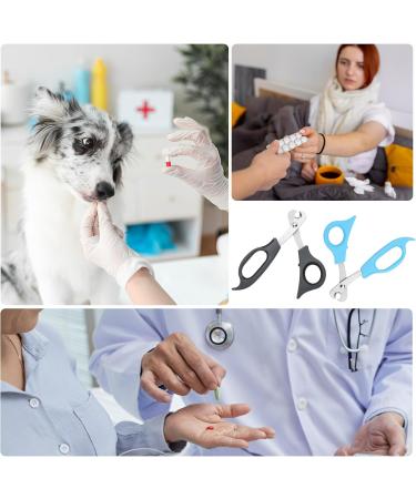 2 PCS Scissors-Shaped Pill Cutter - Sharp Blade Pill Splitter with Ergonomic Handle for Accurate Tablet Division - Ideal for Vitamins & Pills - Buy Online on GoSupps.com