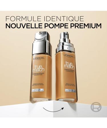  L'Oreal Paris L'Or al Paris True Match Foundation - 3.5N - Natural Coverage Foundation with Hyaluronic Acid and SPF 16 - 30 ml - Vegan - Buy Online on GoSupps.com