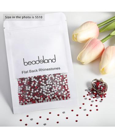 BEADSLAND 1440 Pieces Red Flat Back Rhinestones - Nail Crystals for Stunning Nails | SS10 (2.7-2.8mm) - Buy Online on GoSupps.com