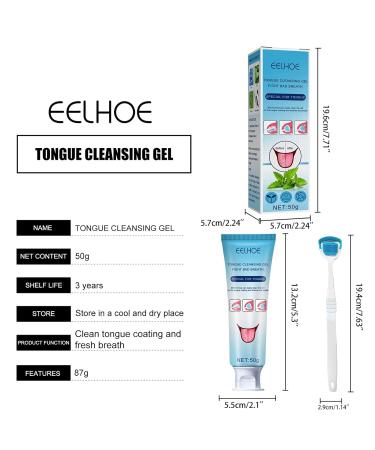 2 Pack Tongue Cleaner Gel & Brush Set - Fresh Mint Tongue Cleaning for Adults & Children - Buy Online on GoSupps.com