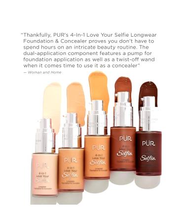 4-in-1 Love Your Selfie Longwear Foundation & Concealer - LG3 by Pur Cosmetics - 1 oz Makeup for Women | International Shipping Available - Buy Online on GoSupps.com
