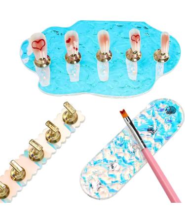 Nail Holders For Painting Nails Acrylic Display Stand Practice Fingernail Art Display Stand For Training Nail Art Practice Stand Nail Art Practice Stand Nail Art Training Stand - Buy Online on GoSupps.com