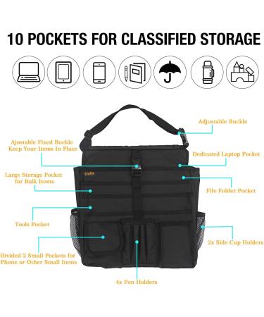 Car Front Seat Organiser with Laptop Storage Bag - Adjustable Strap, Water Resistant - Buy Online on GoSupps.com