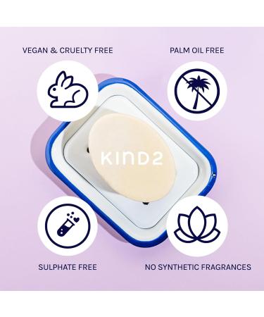 KIND2 Two in One - 2 in 1 Shampoo and Conditioner Bar for Normal to Oily Hair - 85g - Vegan Cruelty Free pH Balanced - Moisturising Shampoo Bar to Detangle & Hydrate Hair - Colour Protection The Two In One - Buy Online on GoSupps.com