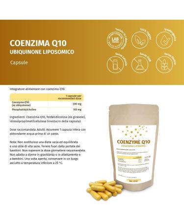  ERASVITAL Coenzyme Q10 Liposomal 200 mg per capsule 180 capsules for 6 months supply - Buy Online on GoSupps.com