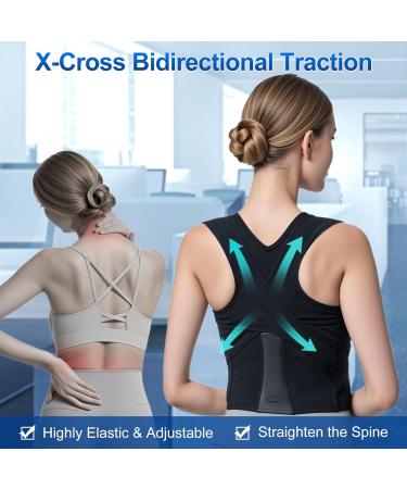 Buy Posture Corrector for Women - Adjustable Back Brace & Neck Shoulder Pain Relief - Lumbar Support (Small) - International Shipping Available - Buy Online on GoSupps.com