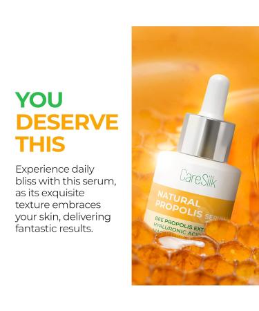 Caresilk Propolis Serum - Face Hydrating Serum - Niacinamide Hyaluronic Acid Centella Asiatica Tea Tree Rice Extract - Treatment Essence - Buy Online on GoSupps.com