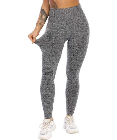 SALSPOR Heart-gray Medium Butt Lifting Gym Scrunch Butt Seamless Leggings for Women | Workout Leggings - Buy Online on GoSupps.com