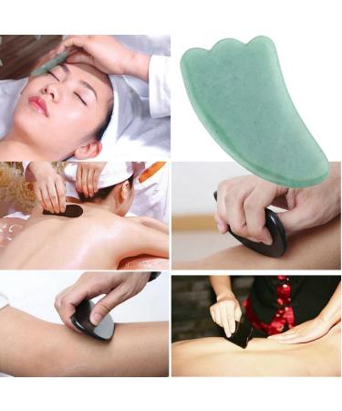 JOVIVI Gua Sha Scraping Massage Tool Set - Rose Quartz & Aventurine Wing-Shaped Guasha Board for Spa & Wellness - Buy Online on GoSupps.com
