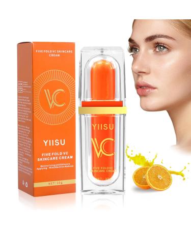 Kaemgyyd Vitamin C Tone Up Cream NEW Lightweight Long Lasting Hydrating Skincare Makeup Cream All Skin Types - Orange - 1.2 Oz
