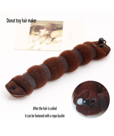 Buy Sponge Donut Hair Bun Maker Fast & Easy Hairstyling for Thin Hair | Perfect French Twist & Knot Styles - Buy Online on GoSupps.com