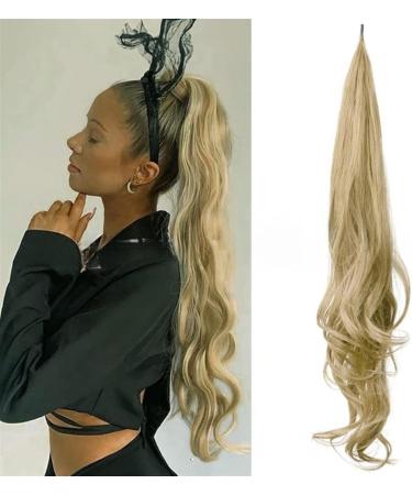 Ponytail Extension Flexible Winding Type Long Wavy Hair Magic Wand High Ponytail Fluffy Hair Extension Synthetic Wig 32-inch Ponytail Women Ponytail Hair Extension(12L) 32inches 12L - Buy Online on GoSupps.com