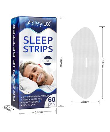 Large Mouth Tape for Better Nasal Breathing | Anti Snoring Sleep Aid | 60PC Gentle Mouth Strips - Buy Online on GoSupps.com
