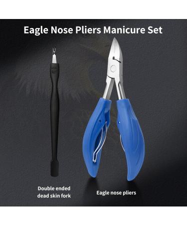 Stainless Steel 3cr Multifunctional Manicure Nail Clippers Nail Groove Pliers Fat Head Bent Nose plier Toe Nail Clipper Manicure Cuticle Nipper Hongse+sipicha - Buy Online on GoSupps.com