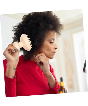 Buy BUIFULSIC Wooden Massage Comb - Scalp & Hair Massager for Relaxation - Ergonomic Beech Design for All Ages - Buy Online on GoSupps.com