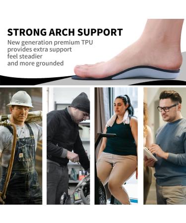 VALSOLE Heavy Duty Plantar Fasciitis Insoles - Arch Support Inserts for Overpronation  Metatarsalgia  Heel Pain - Men & Women (230+ lbs) - Gel Orthotics for Flat Feet - Plantar Fasciitis Relief - Buy Online on GoSupps.com