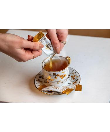 Nordmel Honey Sachets Box of 60-8g Per Sachet - Pure Natural Soft Honey -Unpasteurised Unfiltered Crystallized Natural Honey - Buy Online on GoSupps.com