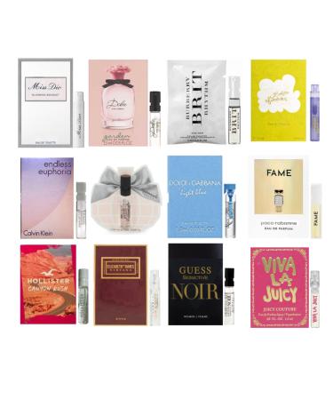 Women's fragrance sampler set - Designer perfume sample Lot x 8 Vials
