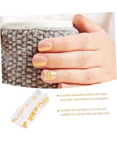 1 Box Nail Art Accessories Nail Decorations Metal Chain for Nail Punk Jewelry Nail Chains for Nail Art Metal Nail Stud Nail Monomer Dish Copper The Chain Decorative Nails - Buy Online on GoSupps.com
