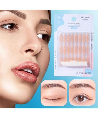 Double Eyelid Tape | Invisible Waterproof Double Eyelid Tape Double Eyelid Stickers for Hooded Droopy Uneven Monoeyelids Instant Eyelid Lift Frifer Widened - Buy Online on GoSupps.com