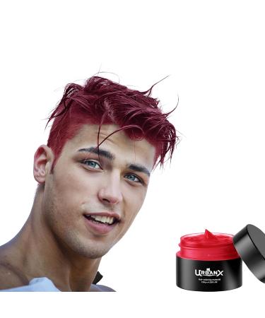 UrbanX Washable Hair Coloring Wax - Unisex Red Dye Cream for Temporary Styling Cosplay & Natural Looks - Buy Online on GoSupps.com