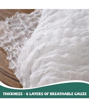 Baby Muslin Washcloths - 6 Layer Soft Absorbent Face Towel - Natural Newborn Wipes for Delicate Skin - Baby Registry Shower White 12x12 Inch (Pack of 10) - Buy Online on GoSupps.com