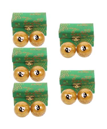 Clispeed 10 STK Massage balls Meditation balls Meditation balls Massage balls Stress balls for adults Reusable metal balls bullets massage adults the ball roll training ball