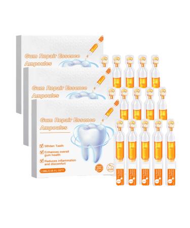 Gum Repair Treatment Ampoule,Teeth Anti-Inflammatory Whitening Serum,Ampoule Essence Toothpaste,Remove Tartar And Plaque,Relieve Sensitive Teeth,Bleeding Gums And Bad Breath (3PCS)