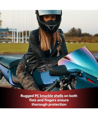 Westwood Fox Winter Motorcycle Gloves - Waterproof Touchscreen Warm & Protective for Men & Women | Ideal for BMX ATV UTV & Mountain Biking - Black - Buy Online on GoSupps.com
