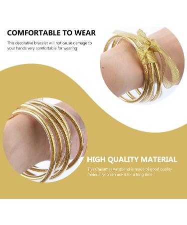 STOBOK 1pc Ribbon Glitter Bracelet Bangles Glitter Jelly Bangle Silicone Glitter Filled Jelly Bracelet Bowknot Jelly Bangle Bracelets Purple Women's Plastic Accessories Bagging Machine Golden 7.5x7.5cm - Buy Online on GoSupps.com