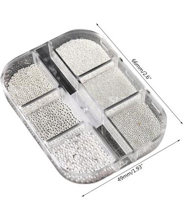 6 3D for Acrylic Nails Steel Beads Mixed DIY Decorations Art - Buy Online on GoSupps.com