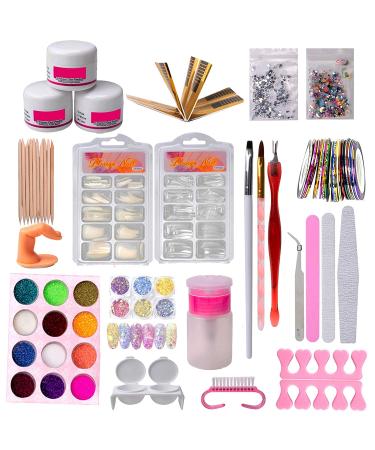 Coosa Acrylic Nail Tools & Glitter Art Kit with Nail Dryer - Professional Manicure Set - Buy Online on GoSupps.com
