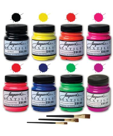 Positive Art Jacquard fabric Textile medium Colorless Extender 8 oz Acts a fabric  medium Add to fabric Textile paint to increase Transparency 3 brushes set