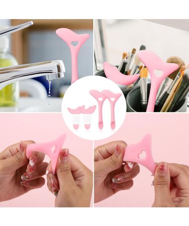 4pcs Eyeliner Stencils Eyeliner Helper Tool Silicone Eyeliner Eyeshadow Stencils Mascara Shield Applicator for Eyeliner Eyelashes Eyebrows Lip Liner Face Contour (Pink) - Buy Online on GoSupps.com