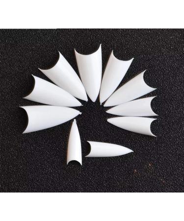 500 Pieces Artificial Fingernails - Natural/White/Transparent Fake Nail Tips for DIY Nail Art - 10 Sizes | Anewish - Buy Online on GoSupps.com