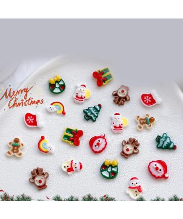 FEIlei 1Bag Resin Nail Art Christmas Decorations with Luminescent Effect Perfect for DIY Manicure - Buy Online on GoSupps.com