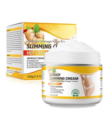 Ginger Slimming Cream  Anti Cellulite Cream  Hot Cream  Ginger Fat Burning Weight Loss Full Body Slimming Cream Gel  Fat Burning Cream for Belly  Perfect for Cellulite  Soothing  Relaxing  Tightening & Slimming 3.5 Fl Oz...