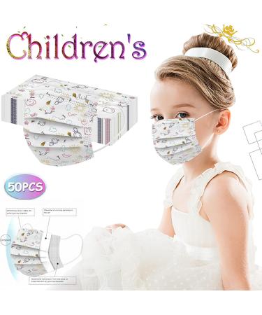 50PC Children Disposable Meltblown Layer Protective Face_Mask Halloween Printed 3Ply Earloop Protective Breathable Face Cover G-50pcs Kids - Buy Online on GoSupps.com