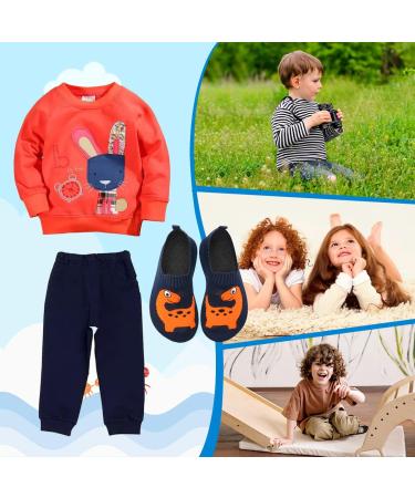 Kids Beach Swim Shoes Non-Slip Aqua Socks 7/7.5 UK Orange - Quick Dry for Boys, Girls, Baby | Water Sport, Pool, Surfing, Yoga - Buy Online on GoSupps.com