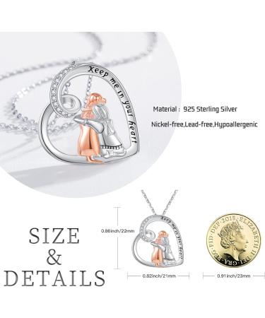 Chenghong 925 Sterling Silver Dog Chain Necklace with Crystals - Perfect Gift for Dog Lovers & Labrador Owners - Buy Online on GoSupps.com