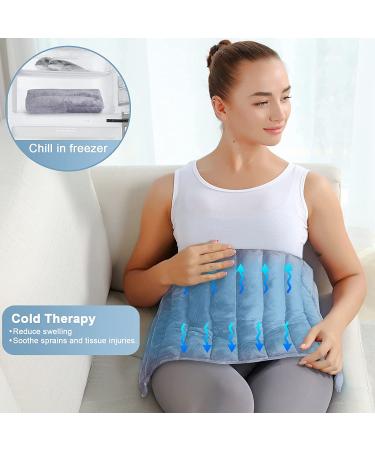 REVIX Extra Large Microwave Heating Pad for Back Pain Relief - Full Body Wrap for Cramps, Shoulder, Neck, Leg - Hot & Cold Therapy Support - Buy Online on GoSupps.com