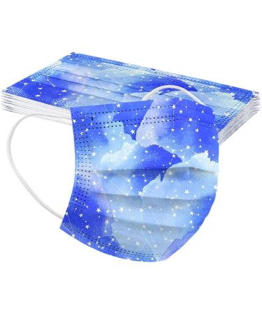 50PC Colorful Patterns Design Disposable_Face_Mask 3-Ply Breathable Comfortable for Girls Boys Kids Use - Buy Online on GoSupps.com