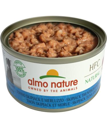 Almo Nature HFC Natural Nass Food for Dogs - 95g Skip Jack Tuna & Cod (24 Pack) - Premium Quality International Shipping - Buy Online on GoSupps.com