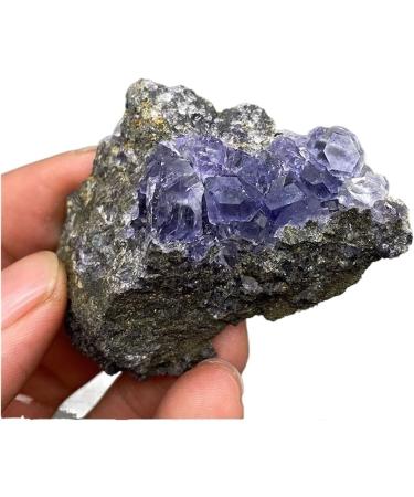Natural Crystal Rough Natural Blue Purple Fluorite Cluster Mineral specimens Gem Level Stones and Crystals (Size : 7) - Buy Online on GoSupps.com