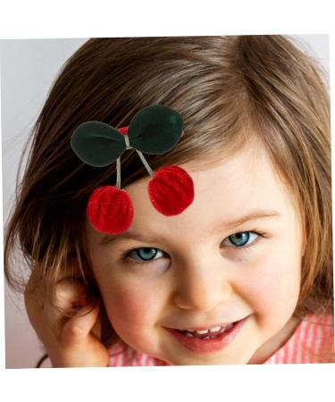Beaupretty Three-Dimensional Cherry Barrettes kid hair fancy bobby decorative hair clip blue hair bow hair ornament girls hair clips black bow girl hairpins issue card child Iron Hair - Buy Online on GoSupps.com
