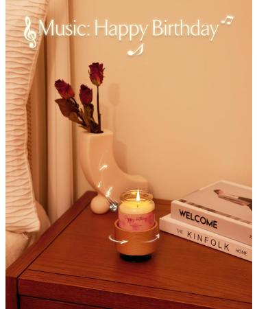 IZIDDO Birthday Candles | Scented Vanilla Music Box Candles | Perfect Happy Birthday Gifts for Women & Girls (3.5oz - Buy Online on GoSupps.com