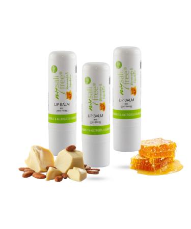 mysalifree Bio Lip Balm Intense Care for sensitive skin 100% natural, with beeswax and cocoa butter, 5 ml, 100% certified Biokosmetik, unique world, Bio + Free FROM