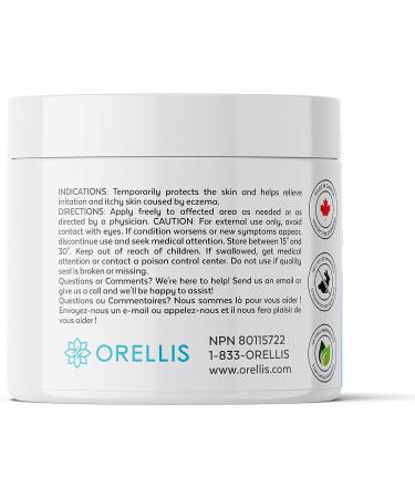 Orellis Organic Eczema Cream with Colloidal Oatmeal, Calendula & Propolis - Natural Relief for Face & Body - 4 oz - Buy Online on GoSupps.com