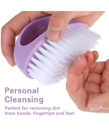 Cobee Hand Nail Brush 2-Pack | Durable Stiff Bristles Nail Cleaner for Men | Deep Cleaning Scrubber (Green & Purple) - International Shipping Available - Buy Online on GoSupps.com